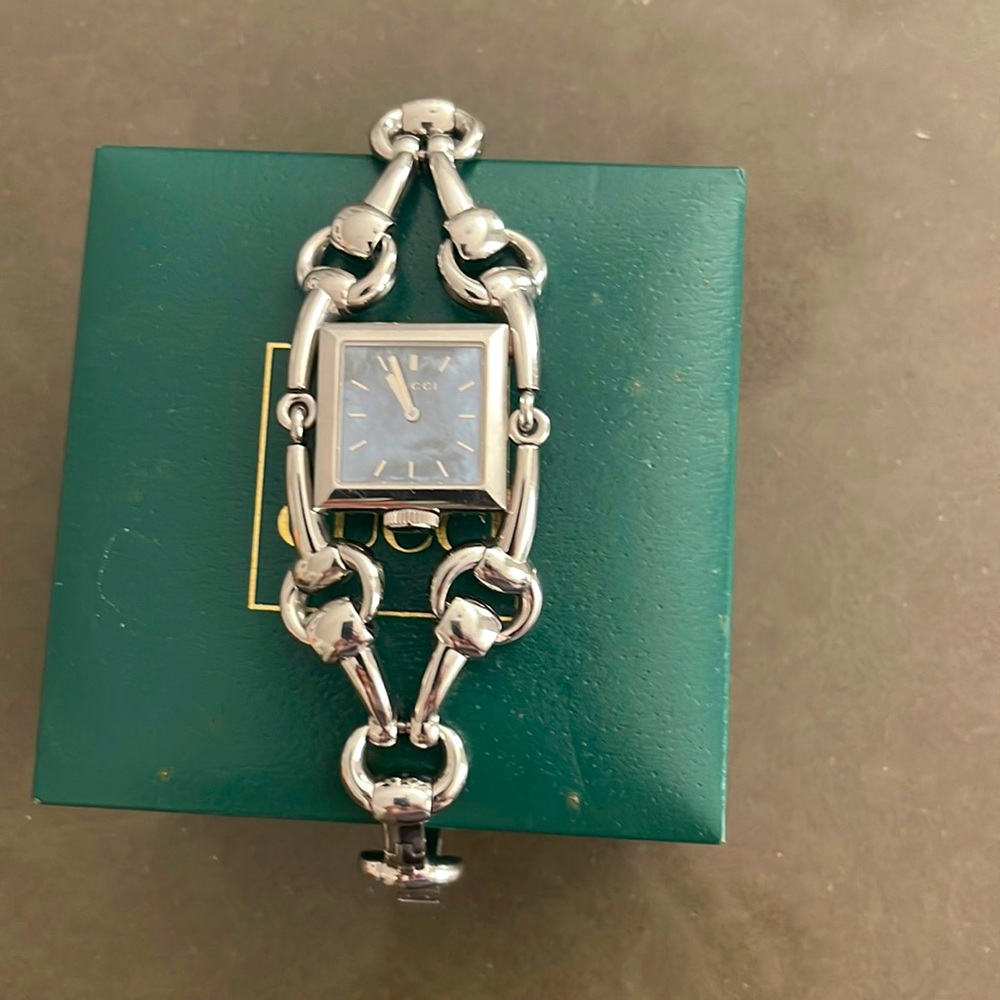 Gucci silver Horsebit watch